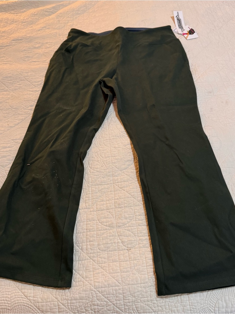 Women with Control Black Boot Cut Flare Pants